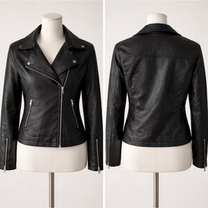 BRAND NEW WITH TAGS!! Francesca's Collections Black Leather Jacket